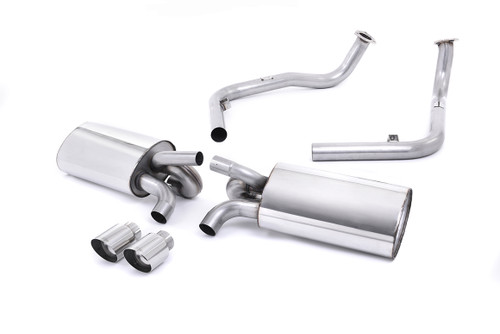 Porsche 987 S 3.4 Boxter/Cayman (Gen 2) - Non-Resonated (Louder) Cat-Back Exhaust System with Polished Trims