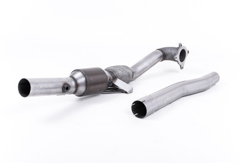Audi TT MK2 2.0 2WD - Stainless Steel Cast Large Bore Downpipe with Hi-Flow Sports Catalyst (For Milltek Race Cat-Back)