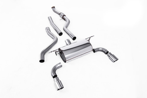 Cat-Back Exhaust System with Road Rear Silencer & Polished Tips