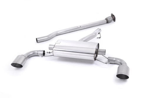 Toyota GT86/Subaru BRZ - Non-Resonated (Louder) Secondary Cat-Back Exhaust System with Brushed Titanium Trims