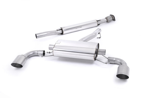 Toyota GT86/Subaru BRZ - Resonated (Quieter) Secondary Cat-Back Exhaust System with Brushed Titanium Trims