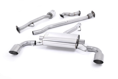 Toyota GT86/Subaru BRZ - Non-Resonated (Louder) Primary Cat-Back Exhaust System with Brushed Titanium Trims