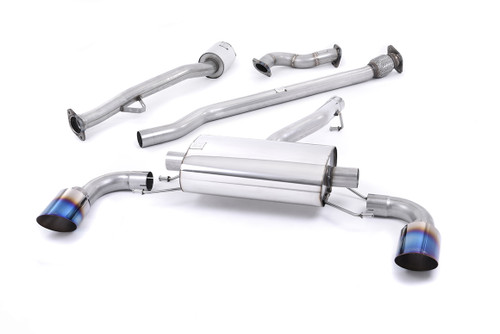Toyota GT86/Subaru BRZ - Non-Resonated (Louder) Primary Cat-Back Exhaust System with Burnt Titanium Trims