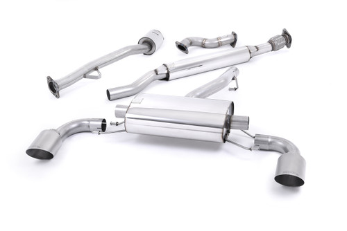 Toyota GT86/Subaru BRZ - Resonated (Quieter) Primary Cat-Back Exhaust System with Brushed Titanium Trims