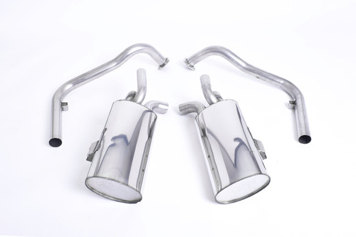Porsche 987 S 3.4 Boxter/Cayman (Gen 2) - Non-Resonated (Louder) Cat-Back Exhaust System with Ceramic Black Trims