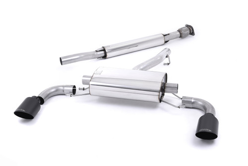 Toyota GT86/Subaru BRZ - Resonated (Quieter) Secondary Cat-Back Exhaust System with Ceramic Black Trims