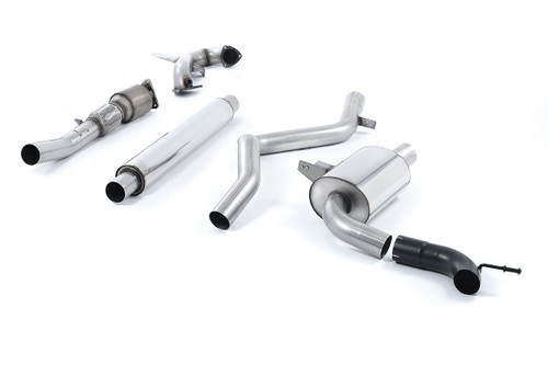 Renault Megane Renaultsport II (Cup, Trophy/Trophy R) - Resonated (Quieter) Turbo-Back Exhaust System with Hi-Flow Sports Catalyst - Uses OE Tip