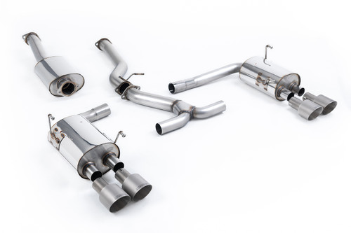 Subraru Impreza WRX & STi (2014 - 2021) - Resonated (Quieter) Cat-Back Exhaust System with Titanium GT-100 Tips - EC Approved