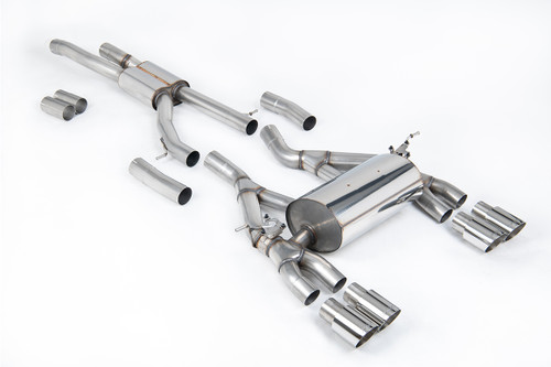 BMW F80 M3/F82 M4 - Race (Loudest) Cat-Back Exhaust System with Polished Trims