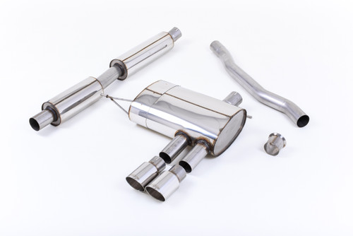 Mini Cooper S F56 - Resonated (Quieter) Cat-Back Exhaust System with Polished Tips