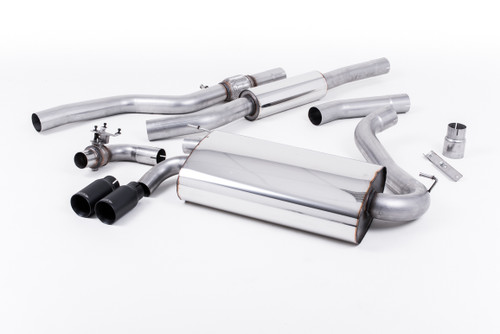 Resonated (Quieter) Cat-Back Exhaust System with Cerakote Black Trims