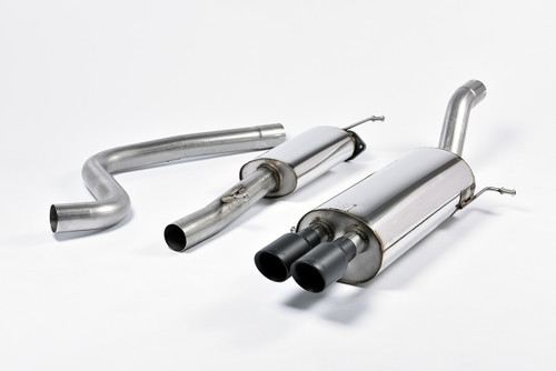 Ford Fiesta MK7/7.5 ST 1.6 - Resonated (Quieter) Cat-Back Race Exhaust System with Cerakote Black Tips