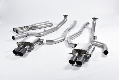 BMW M5 F10 - Cat-Back Exhaust System with Cerakote Black Trims