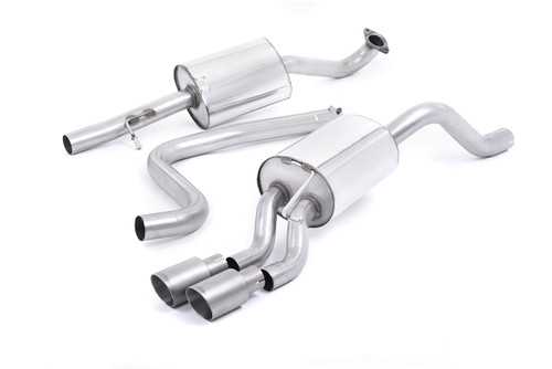Ford Fiesta MK7/7.5 Ecoboost 1.0T - Resonated (Quieter) Cat-Back Exhaust System with Titanium Tips