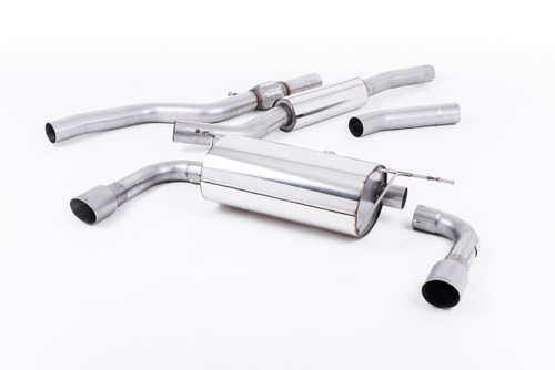 BMW 4 Series F32 428i Auto - Resonated (Quieter) Cat-Back Exhaust System with Titanium Trims (For 435i M Sport Valance)