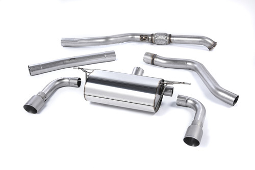 Resonated (Quieter) Cat-Back Exhaust System with Titanium Tips