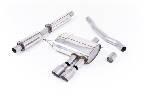 Mini Cooper S F56 - Resonated (Quieter) Cat-Back Exhaust System with Titanium Tips