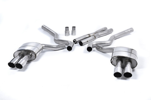 Ford Mustang 5.0 V8 GT (Fastback) - Non-Resonated Cat-Back Exhaust System (For Roush Valance)