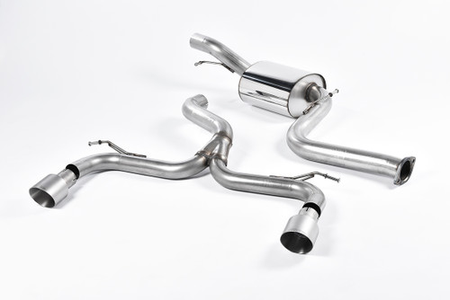 Ford Focus MK2 ST 225 - Non-Resonated (Louder) Cat-Back Race Exhaust System with Titanium GT-100 Trims
