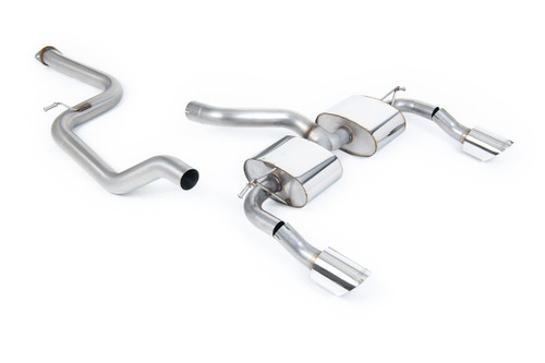 Ford Focus MK2 RS - Non Resonated (Louder) Race Cat-Back Exhaust System with DTM Polished Trims