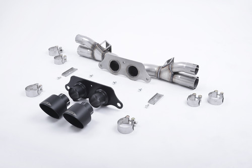 Porsche 991.1/991.2 GT3 & GT3 RS - Cat-Back Exhaust System with Cerakote Black GT-100 Trims