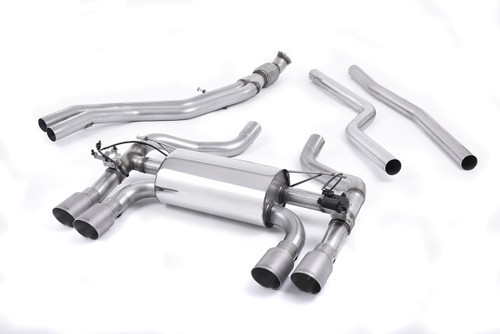 BMW F87 M2 - Cat-Back Exhaust System with Titanium GT-90 Trims