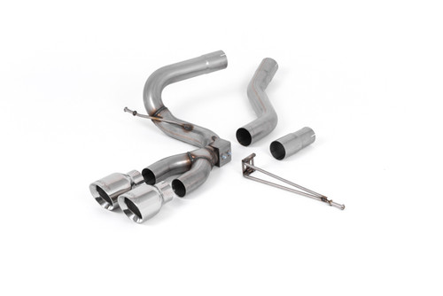 Ford Focus MK3 ST Diesel - Cat-Back Exhaust System with Polished GT-100 Trims
