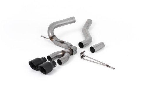 Ford Focus MK3 ST Diesel - Cat-Back Exhaust System with Cerakote Black GT-100 Trims