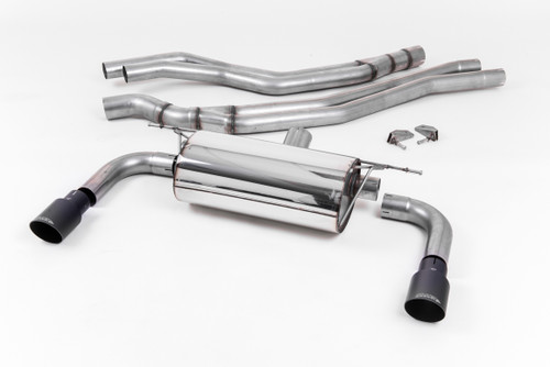 Resonated (Quieter) Cat-Back Exhaust System with Cerakote Black GT-90 Trims