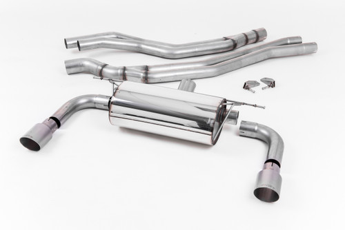 Resonated (Quieter) Cat-Back Exhaust System with Titanium GT-90 Trims