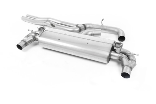 Audi RS3 8V Facelift - Non-Resonated (Louder) Cat-Back Exhaust System with Cerakote Black Trims