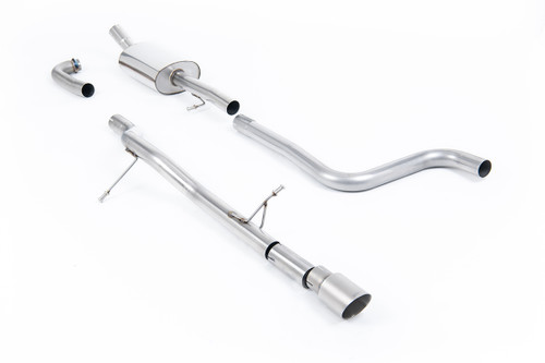 Ford Fiesta MK8 1.0T ST Line (Non GPF Models) - Non-Resonated (Louder) Cat-Back Exhaust System with GT-90 Titanium Trims
