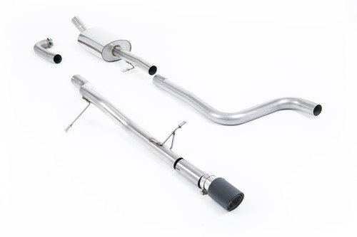 Ford Fiesta MK8 1.0T ST Line (Non GPF Models) - Non-Resonated (Louder) Cat-Back Exhaust System with Jet-90 Carbon Trim