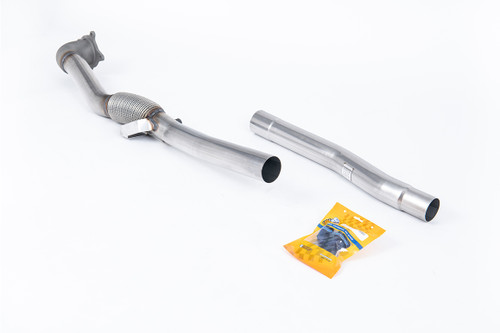 Audi TTS MK2 Quattro - Stainless Steel Cast Large Bore Downpipe with Catalyst Delete (For Milltek 2.75" Cat-Back)