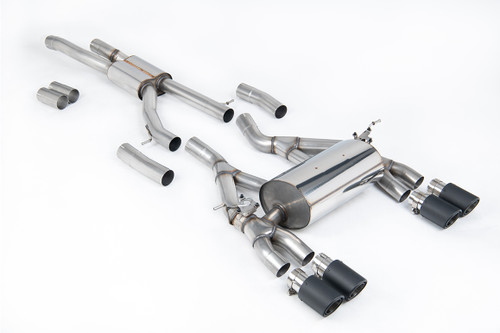 BMW F80 M3/F82 M4 - Race (Louder) Cat-Back Exhaust System with Carbon Trims