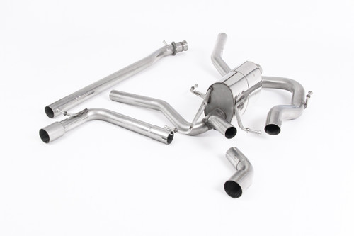 Suzuki Swift Sport 1.4 BoosterJet - Non-Resonated (Louder) Cat-Back Exhaust System with GT-115 Burnt Titanium Trims