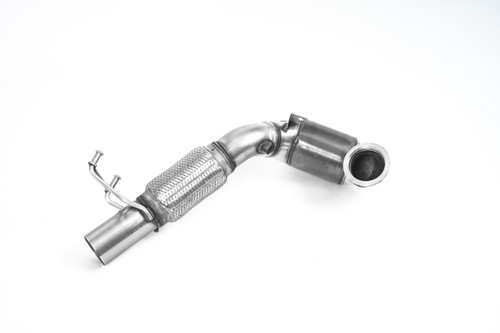 Large Bore Downpipe with Hi-Flow Sports Catalyst - For Milltek Cat-Back (Seat/VW)