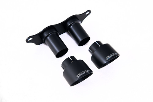 Porsche 991.2 GT3 & GT3 RS - GT-100 Cerakote Black Trims & Mounting Plate - Fits to OE Rear Silencer