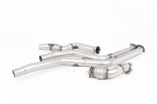 BMW F87 M2 Comp - Large Bore Downpipe Pair with Catalyst Delete (For Milltek Cat-back)