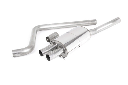 VW Polo GTI 2.0 TSI (AW - 5 Door/GPF Models) - Resonated (Quieter) GPF/OPF-Back Exhaust System with Polished GT-90 Trims