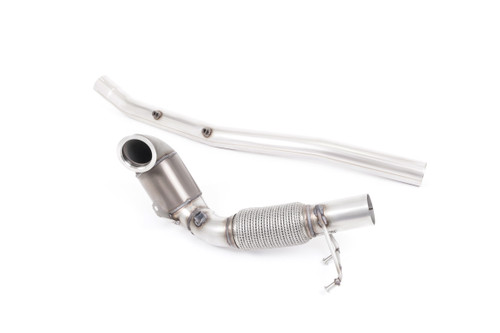 Large Bore Downpipe with HJS Hi-Flow Sports Catalyst - For Milltek Cat-Back (Audi/Seat/VW)