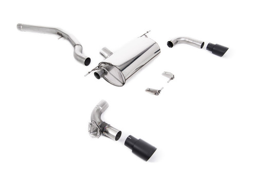 Non-Resonated (Louder) GPF/OPF-Back Exhaust System with Cerakote Black GT-90 Trims