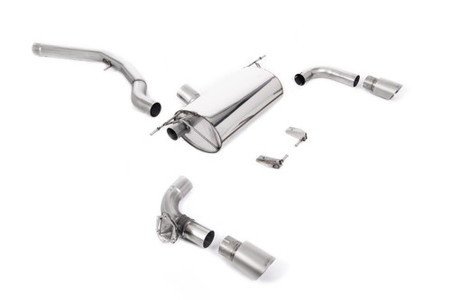 Non-Resonated (Louder) GPF/OPF-Back Exhaust System with Titanium GT-90 Trims