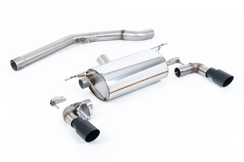 Non-Resonated (Louder) GPF/OPF-Back Exhaust System with Cerakote Black GT-90 Trims
