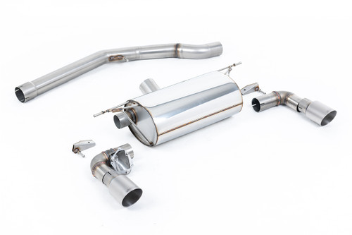 Non-Resonated (Louder) GPF/OPF-Back Exhaust System with Titanium GT-90 Trims