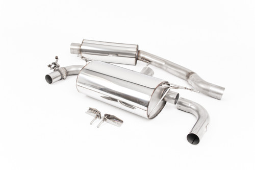 Resonated (Quieter) GPF/OPF-Back Exhaust System with Polished GT-90 Trims