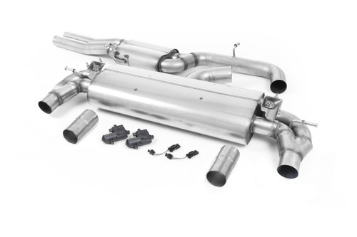 Audi RS3 8V - Resonated (Quieter) Cat-Back Exhaust System with Titanium Oval Trims