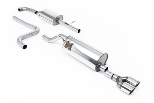 Ford Fiesta MK8 1.0T ST Line (Non GPF Models) - Resonated (Quieter) Cat-Back Exhaust System with Twin GT-90 Polished Trims