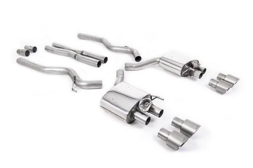Ford Mustang 5.0 V8 GT (Fastback - Facelift) - Cat-Back Exhaust System with Titanium GT-100 Trims