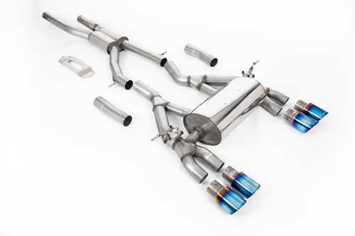 BMW F80 M3/F82 M4 - GPF / OPF Back Road Exhaust System with Burnt Titanium GT-90 Trims